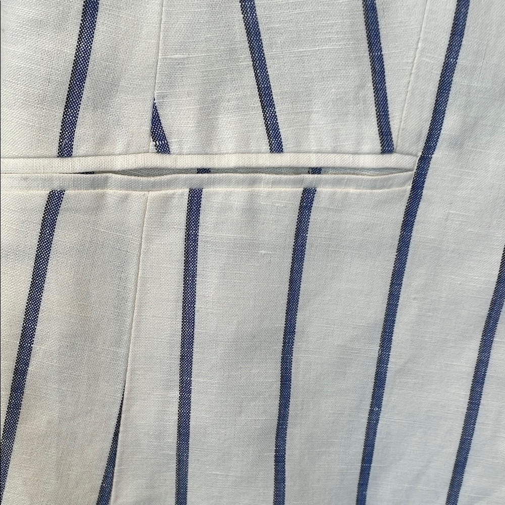 Talbots Women's White Striped Blazer - Picture 3 of 12
